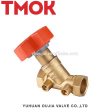 Top internal thread brass balancing valve